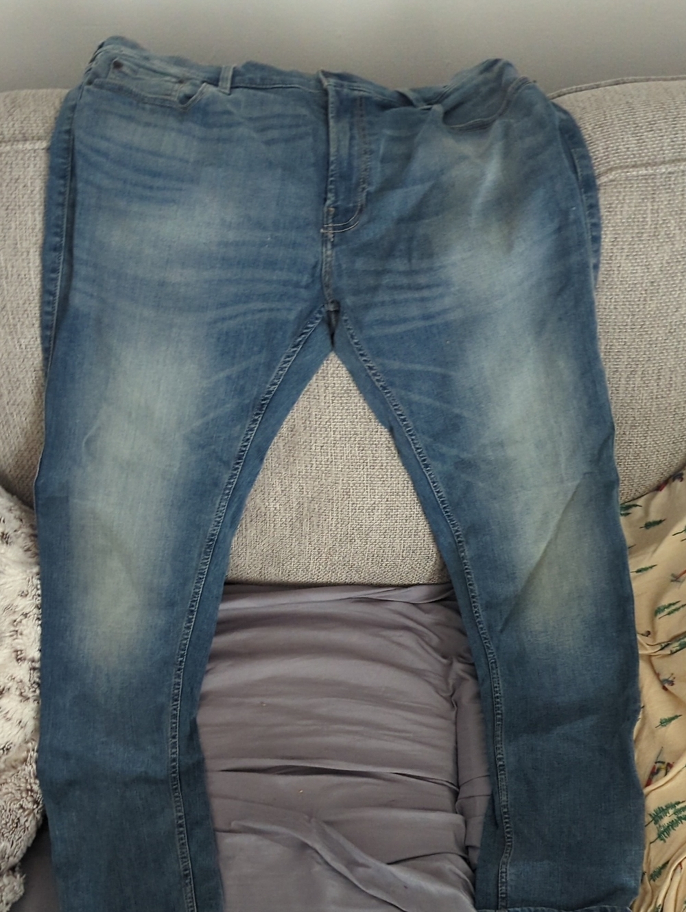 Hollister Men's Faded Blue Skinny Jeans